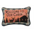 Manual Woodworkers & Weavers Manual Woodworkers and Weavers TWBRLD Bear Lodge Tapestry Pillow Lodge Collection Vivid Colors 12.5 X 8.5 in. Poly Blend TWBRLD